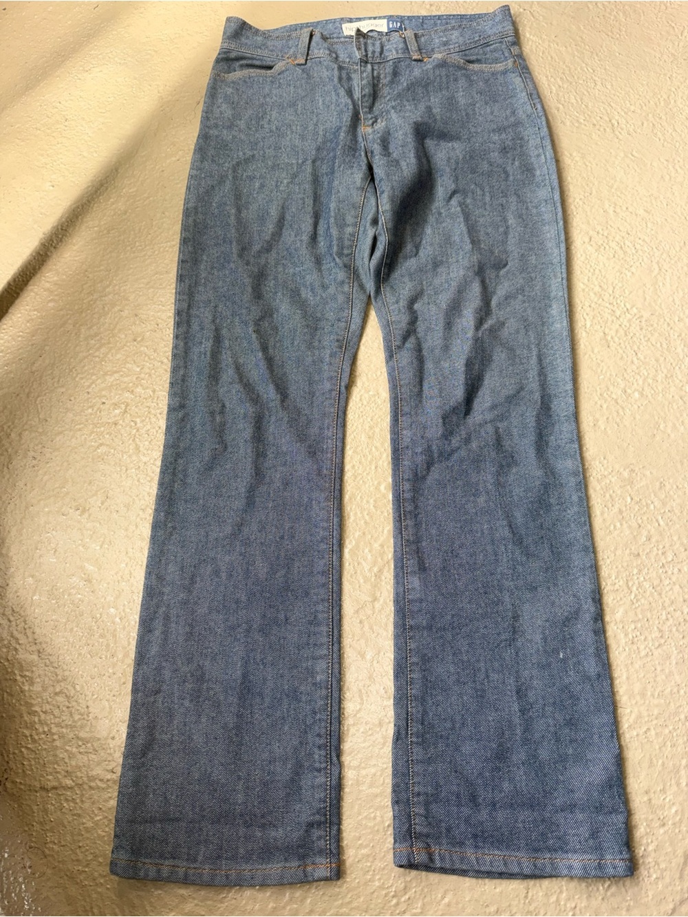 GAP Blue Dark Denim Hip Hugger Stretch Wide-Leg Jeans